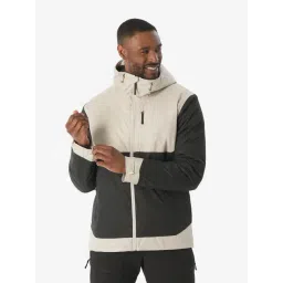 Quechua By Decathlon Beige Regular Fit Colour Block Sports Hoodie-picture-27