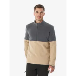 Quechua By Decathlon Beige Regular Fit Colour Block Sports Jacket-picture-31