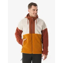 Quechua By Decathlon Brown Regular Fit Colour Block Sports Hoodie-picture-22