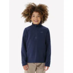 Quechua by Decathlon Kids Blue Hiking Sherpa Jacket-image-20