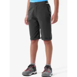 Quechua by Decathlon Kids Carbon Grey Hiking Shorts-image-38