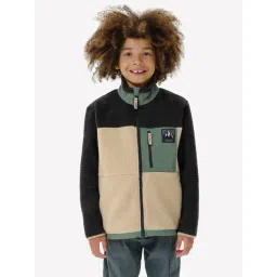 Quechua by Decathlon Kids Multicolor Hiking Sherpa Jacket-image-11