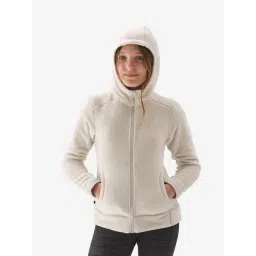 Quechua by Decathlon Kids Off White Hiking Fleece Jacket-image-36