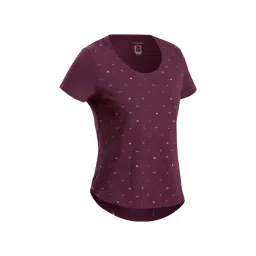 QUECHUA By Decathlon Maroon Print T-Shirt-picture-33