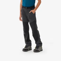 Kids’ softshell hiking trousers, 7-15 years, MH900 - Grey/Black-image-44