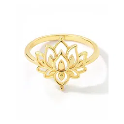 QUECY Gold-Plated Adjustable Finger Ring-picture-13