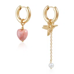 QUECY Heart Shaped Drop Earrings-picture-12