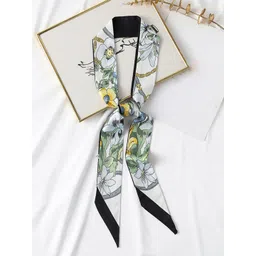 QUECY Women Satin Printed Scarf-picture-10