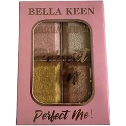 QUEEN BEE LUXURY BELA KEEN 4 Colors Highlighter cum Eyeshadow Palette for Women & Girls | Shimmer & Matte Finish | Long-Lasting | Pack of 1-picture-52