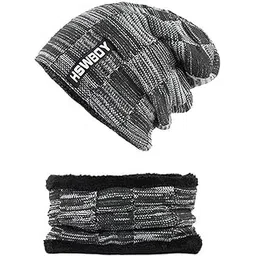 QUERIOUS Soft Woolen Beanie Cap & Muffler Scarf Set – Cozy, Warm, and Stylish Winter Accessories for Cold Weather-picture-38