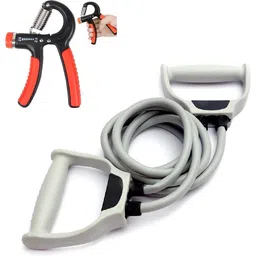 quick fit Fitness Combo Of Toning Tube with Hand Grip for Body Workout Fitness Accessory Kit Kit-picture-17