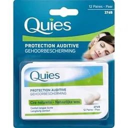 Quies Protection Auditive 12 Pairs in Natural Wax-picture-17