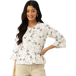 quinoa, your personal designer Quinoa Women's Polyester Star Print Top with Round Neck-picture-37