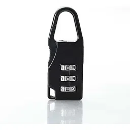 QUIRA 3 Digit Number Code Combination Padlocks Mini Combination Locker Password Lock Portable Travel Carrying Luggage Case (Multicolour)-picture-36