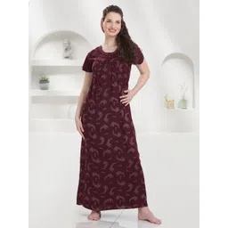 QUIRA Floral Printed Maxi Nightdress-picture-22