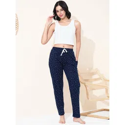 QUIRA Women Printed Cotton Lounge Pants-picture-37