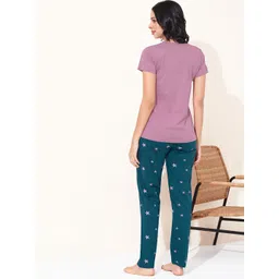 QUIRA Women Typography Printed Night suit image 2