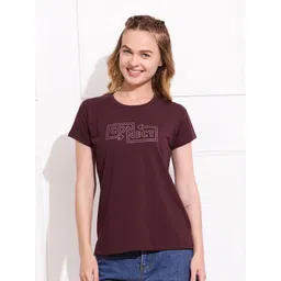 QUIRA Women Typography Printed Round Neck Cotton T-shirt-picture-22