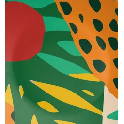 quirk india Multicolour Cheetah Under Sun Decorative Wall Plate image 4