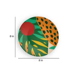 quirk india Multicolour Cheetah Under Sun Decorative Wall Plate image 3