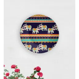 quirk india Blue Elephant Boom Ceramic Decorative Wall Plate-picture-27