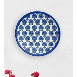 quirk india Blue Pottery Motif Wall Plate-picture-24