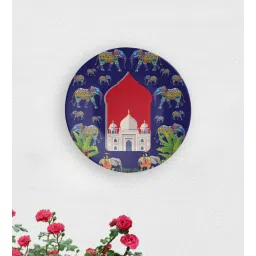 quirk india Blue Through The Window Ceramic Decorative Wall Plate-picture-30