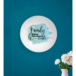 quirk india Family Multicolour Ceramic Wall Plate-picture-14