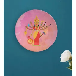quirk india Maa Ambe Decorative Wall Plate-picture-21