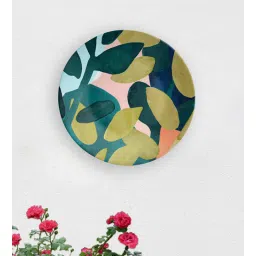 quirk india Multicolour American Artisitc Flower Decorative Wall Plate-picture-18
