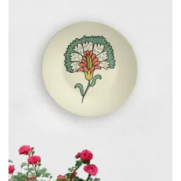 quirk india Multicolour Vintage American Flower Spot Decorative Wall Plate-picture-17