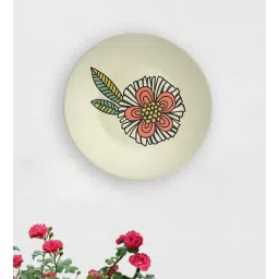 quirk india Multicolour Vintage American Spiral Flower Decorative Wall Plate-picture-29