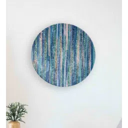 quirk india MulticolouredBlue Dash of Madness Decorative Ceramic Wall Plate-picture-10