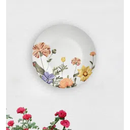 quirk india MulticolouredRise of Flower Decorative Ceramic Wall Plate-picture-17