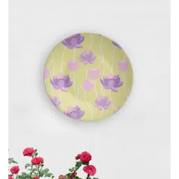 quirk india MulticolouredStrings of Floral Decorative Ceramic Wall Plate-picture-31