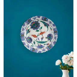 quirk india Pottery Multicolour Ceramic Wall Plate-picture-28