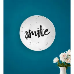 quirk india Smile Multicolour Ceramic Wall Plate-picture-24