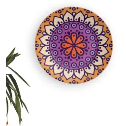quirk india Yellow Divine Abstract Decorative Wall Plate-picture-22