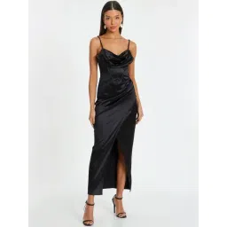 Quiz Black Plain Dress-picture-32