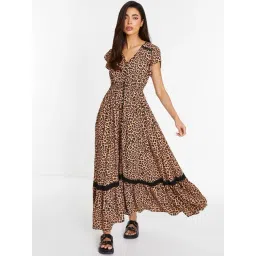 Quiz Multi Animal Print A Line Dress-picture-48