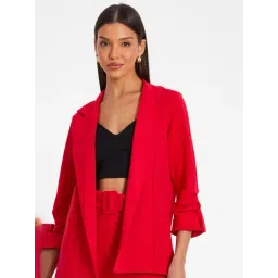 Quiz Red Solid Blazers-picture-11