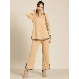 Qurvii Beige Top With Pants-picture-34