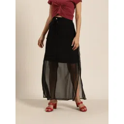 Qurvii Black Maxi Skirt-picture-31