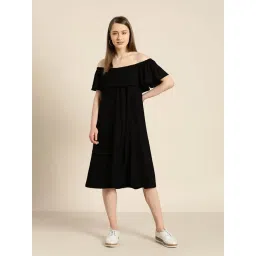 Qurvii Black Midi Midi Dess-picture-13