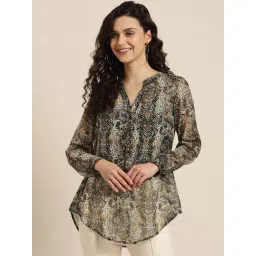 Qurvii Black Printed Shirt-picture-12