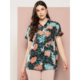 Qurvii Black Printed Shirt-image-13