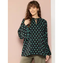 Qurvii Black Printed Top-image-18