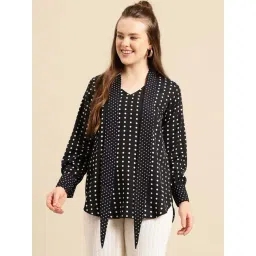 Qurvii Black Printed Top-picture-11