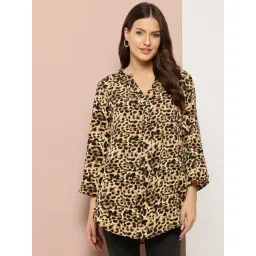 Qurvii Black Printed Top-image-6