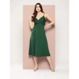 Qurvii Green Midi Dress-picture-31